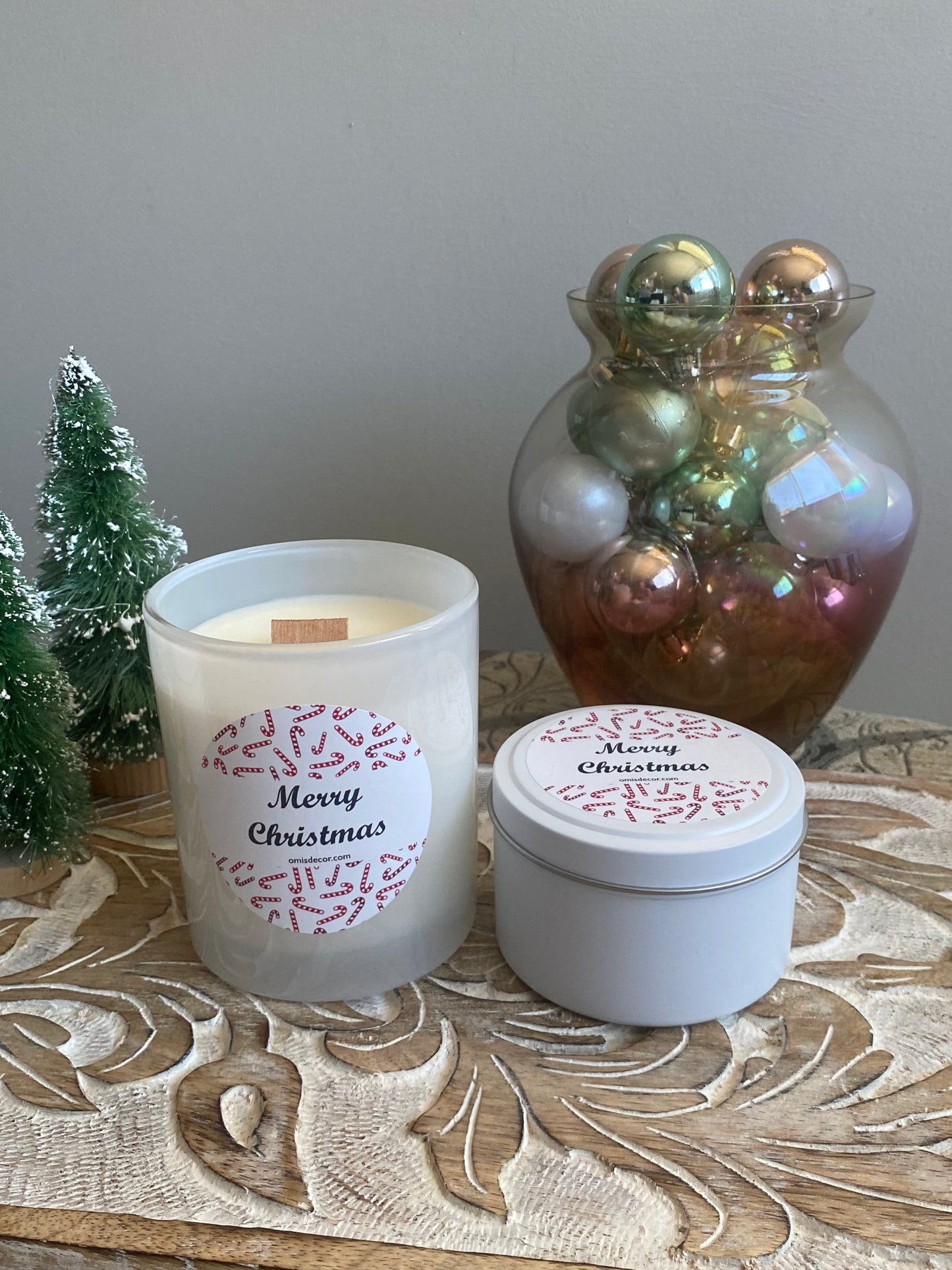 Christmas Tin Candle