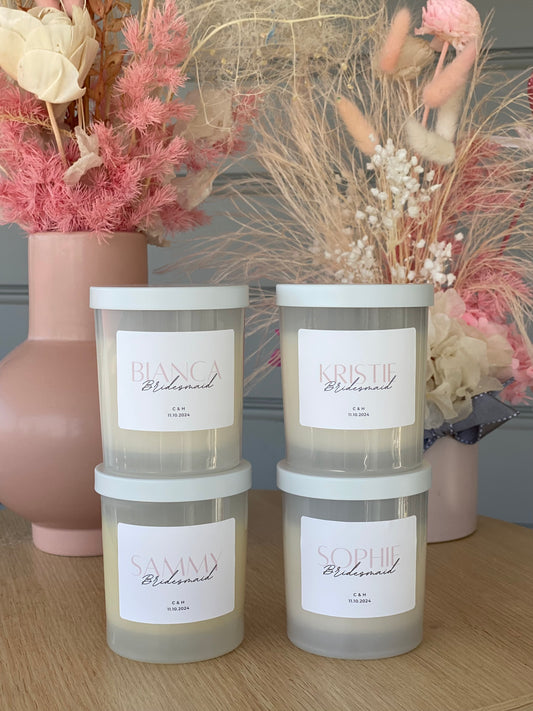 Bridesmaid proposal candles