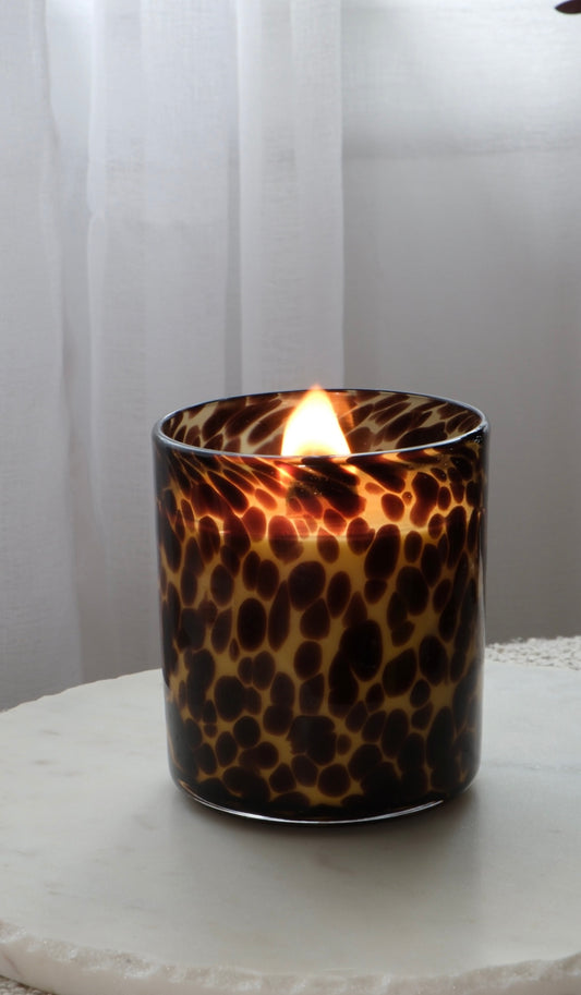 XL Leopard Candle