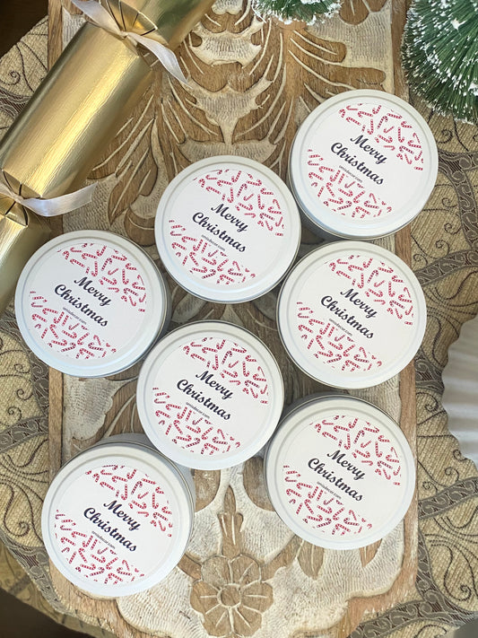 Christmas Tin Candle